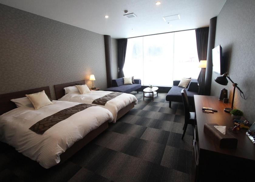 Iwate Kitakami Double or Twin Room with Mountain View