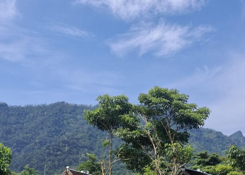 Central Java Borobudur Mountain view