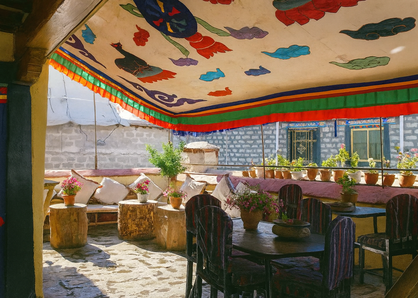 Tibet Lhasa balcony/terrace