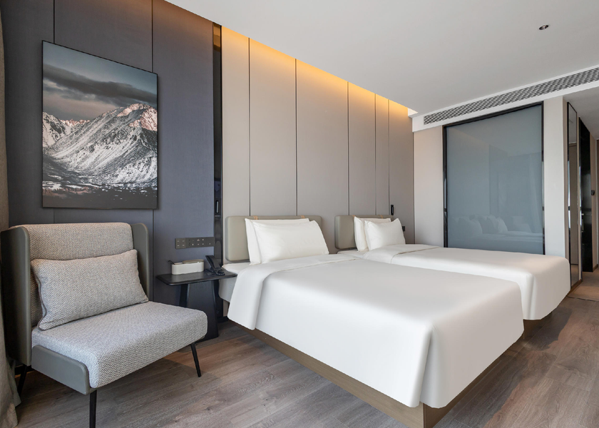 Jiangsu Lianyungang Atour - Elegant Twin Bed Room