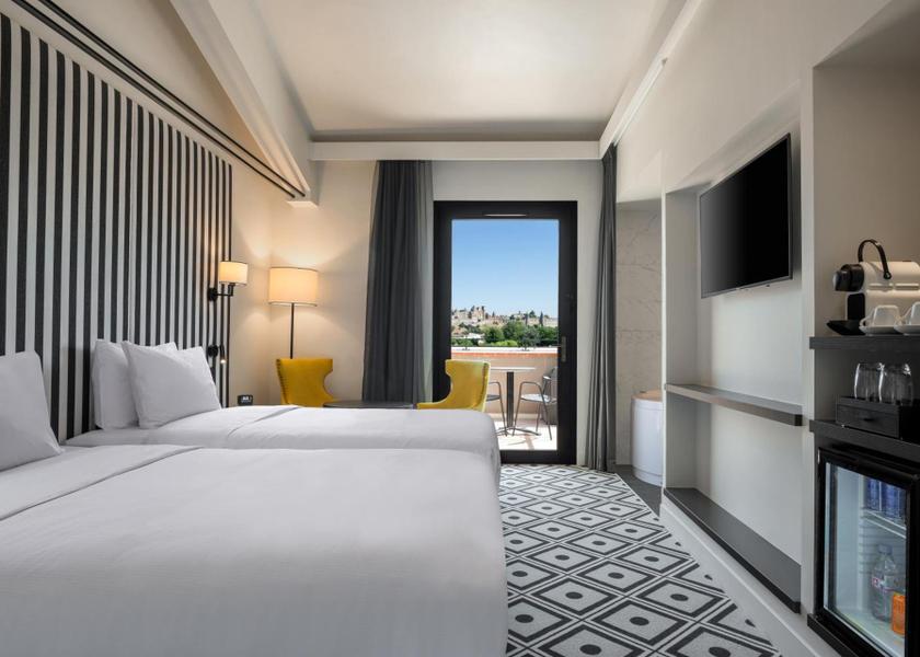Occitanie Carcassonne Superior Twin Room with City View