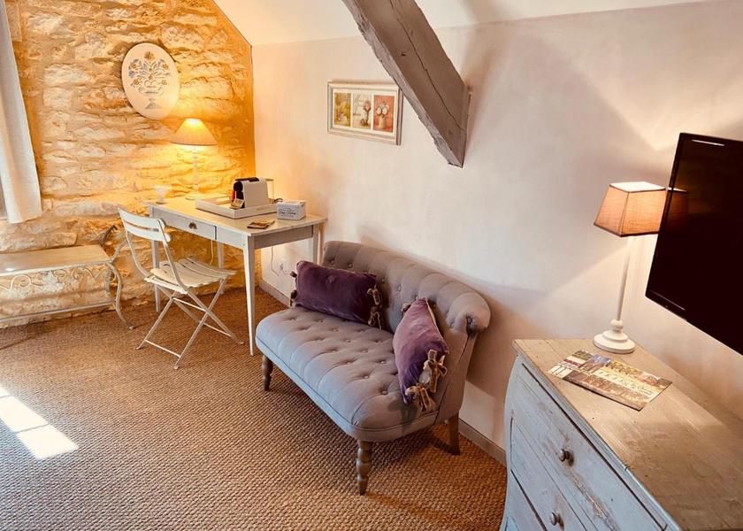 Nouvelle-Aquitaine Sainte-Nathalene Double or Twin Room with Garden View