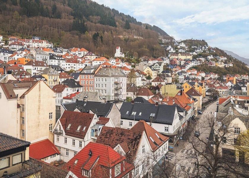 Hordaland (county) Bergen Aerial View