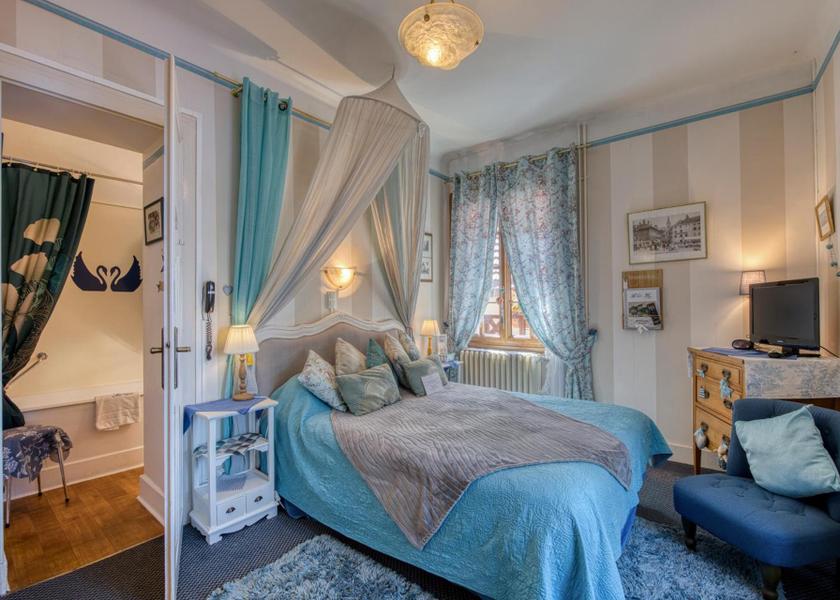 Auvergne-Rhône-Alpes Evian-les-Bains Double Room with Partial Lake View