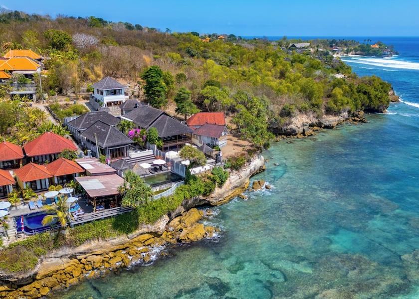 Bali Ceningan Island Aerial view