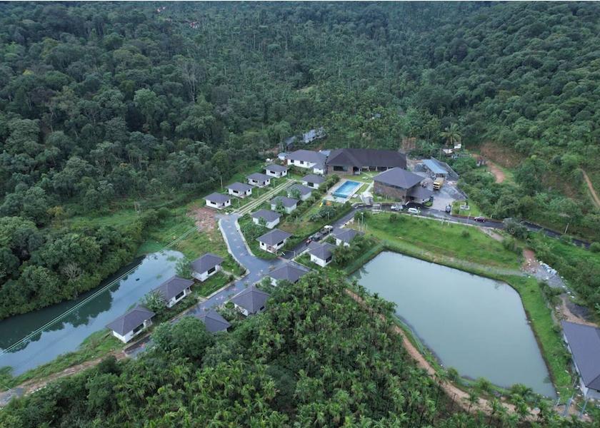Karnataka Chikmagalur Aerial view