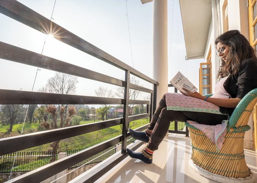 Himachal Pradesh Bir Balcony view