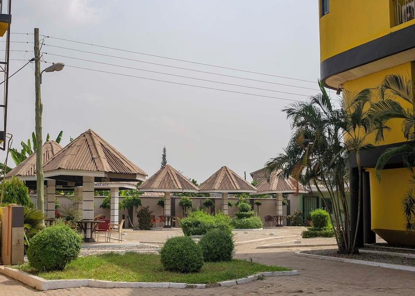 Outdoor wedding area