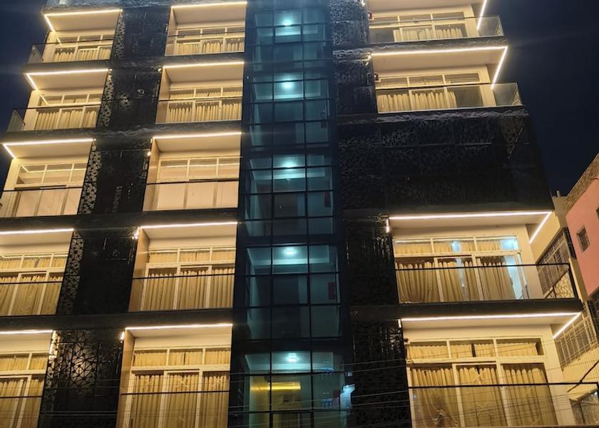 Bihar Bhagalpur Front of property - evening/night