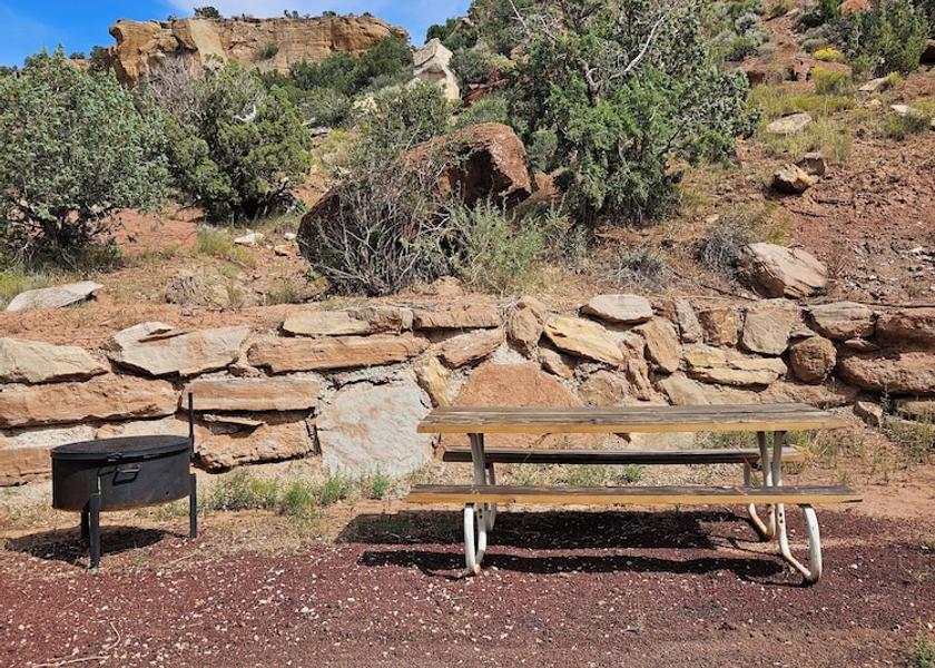 Outdoor banquet area