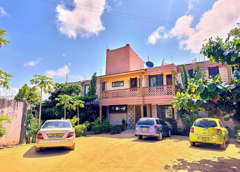 Outdoor banquet area