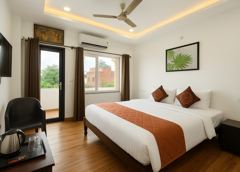 Rajasthan Udaipur Mountain View Classic Room with Balcony 