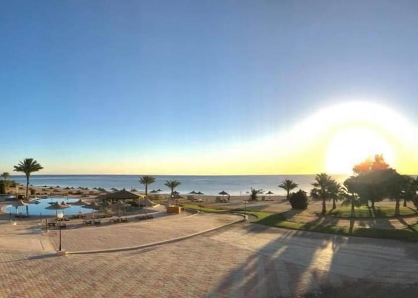 Outdoor banquet area