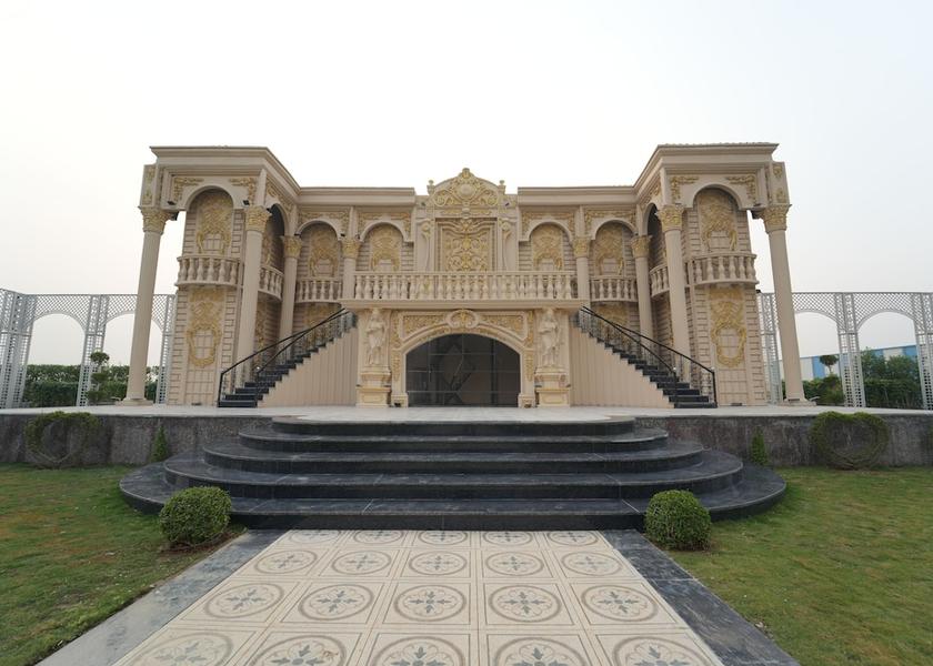 Haryana Rohtak Front of property - evening/night