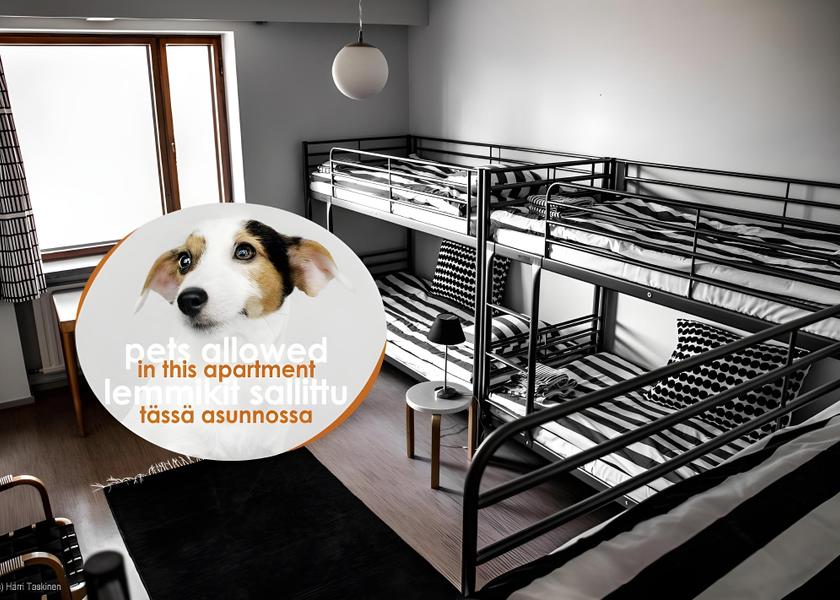 Central Finland Jyväskylä  Bunk Bed Room for 4 People - B