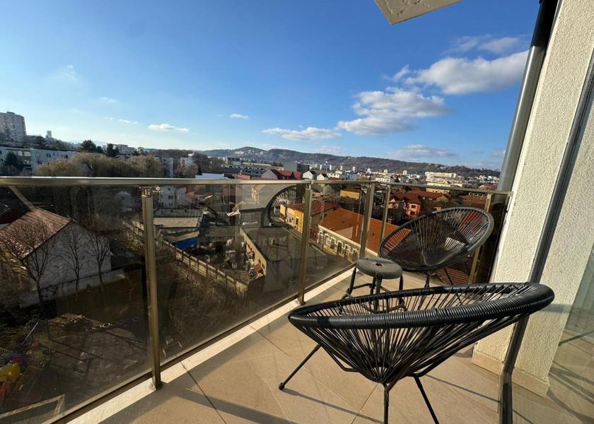 Cluj County Cluj-Napoca One-Bedroom Apartment with Balcony and City View