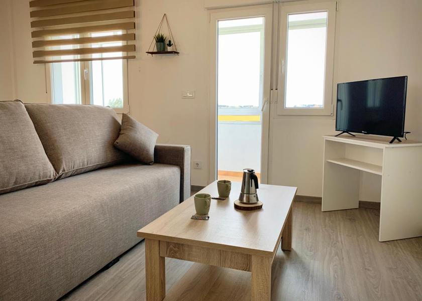 Galicia Palas de Rei Studio Apartment with Balcony