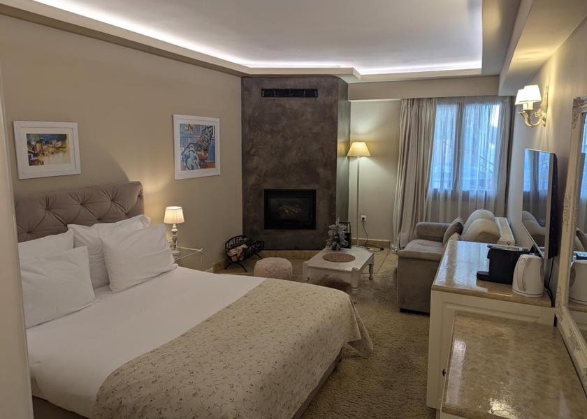 Central Greece Distomo-Arachova-Antikyra Superior Double Room with Fireplace