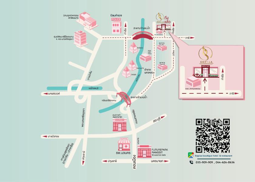 Phra Nakhon Si Ayutthaya Province Nakhon Luang Map