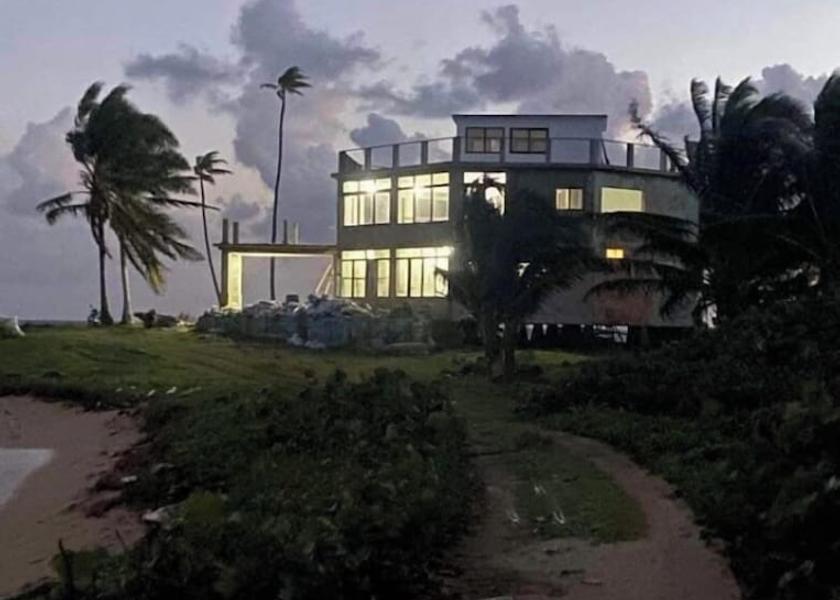 South Caribbean Coast Corn Islands Front of property - evening/night