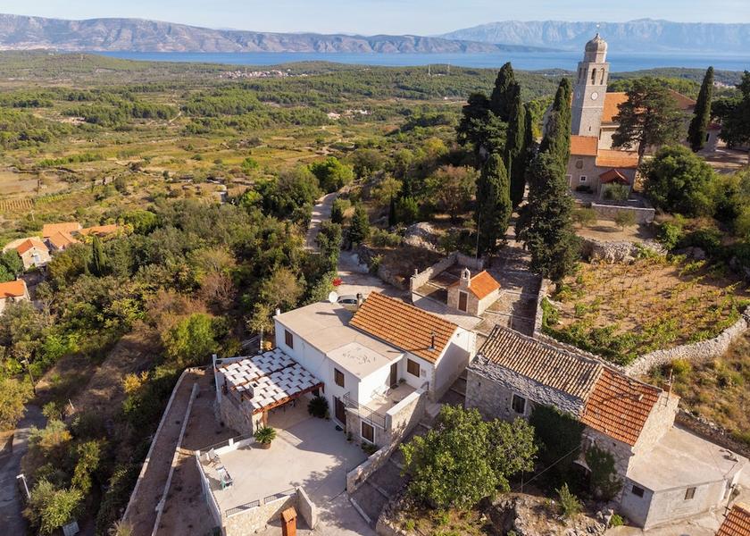 Split-Dalmatia Jelsa Aerial view
