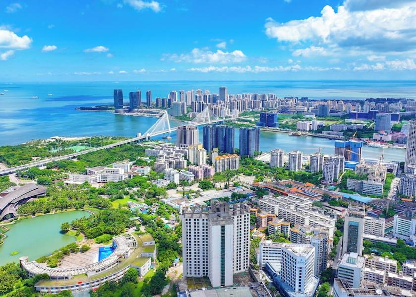 Hainan Haikou Aerial view
