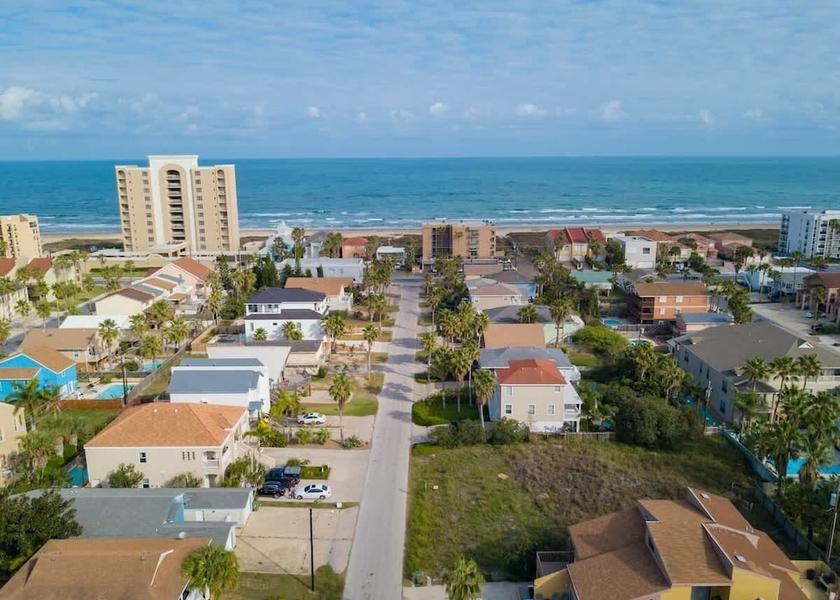 Texas South Padre Island Aerial view