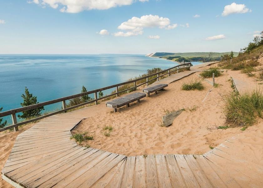 Michigan Traverse City Lake view