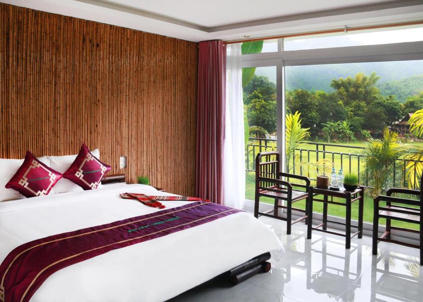Phu Tho Province Mai Chau Deluxe Double Room with Mountain and Valley View