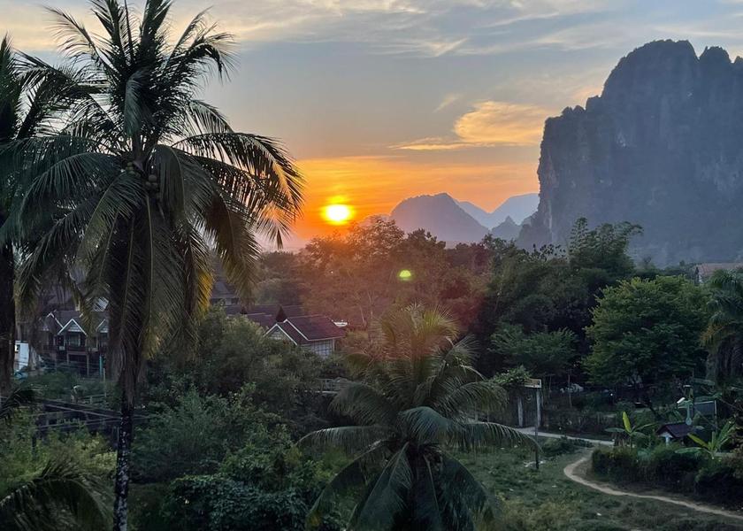 Vientiane Province Vang Vieng Balcony/terrace