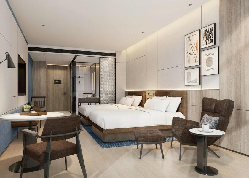Hubei Wuhan Superior, Guest room, 2 Double, City view