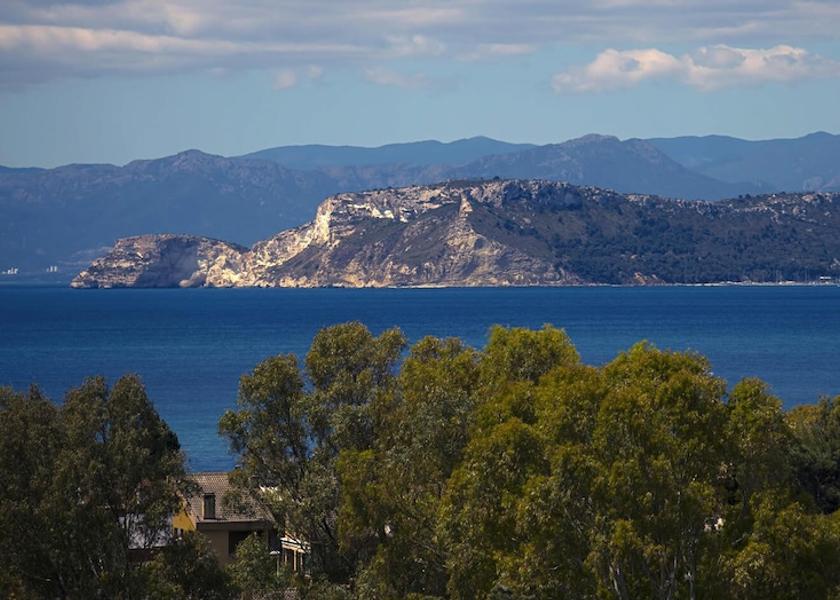 Sardinia Quartu Sant'Elena Aerial view
