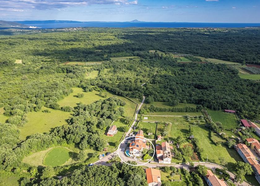 Istria County Marcana Aerial view