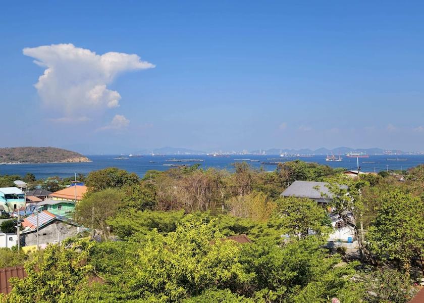 Chonburi Province Ko Sichang Aerial view