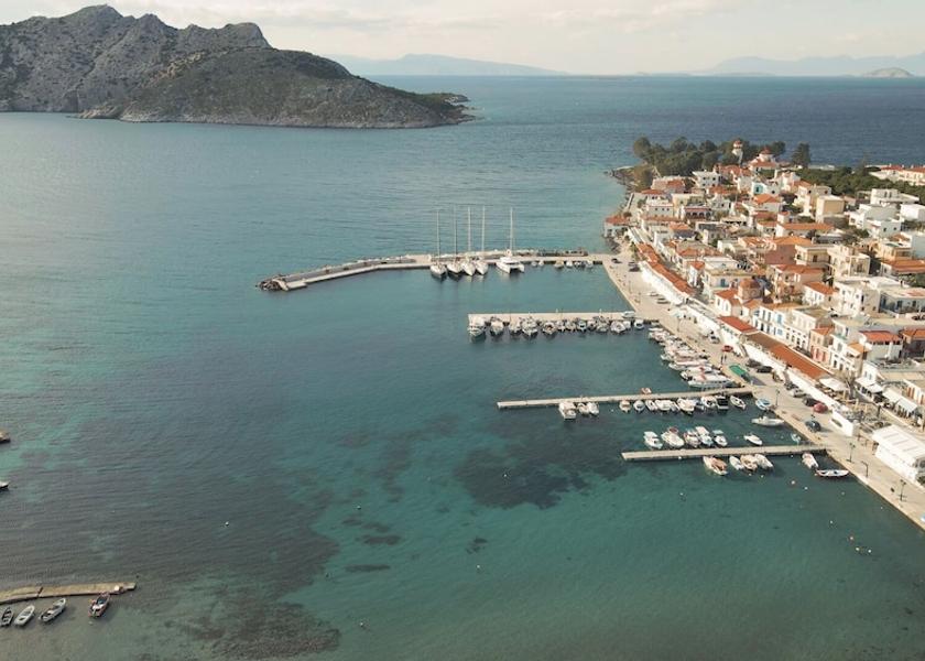 Attica Aegina Aerial view