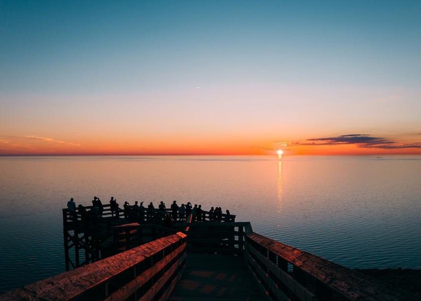 Michigan Traverse City Lake view