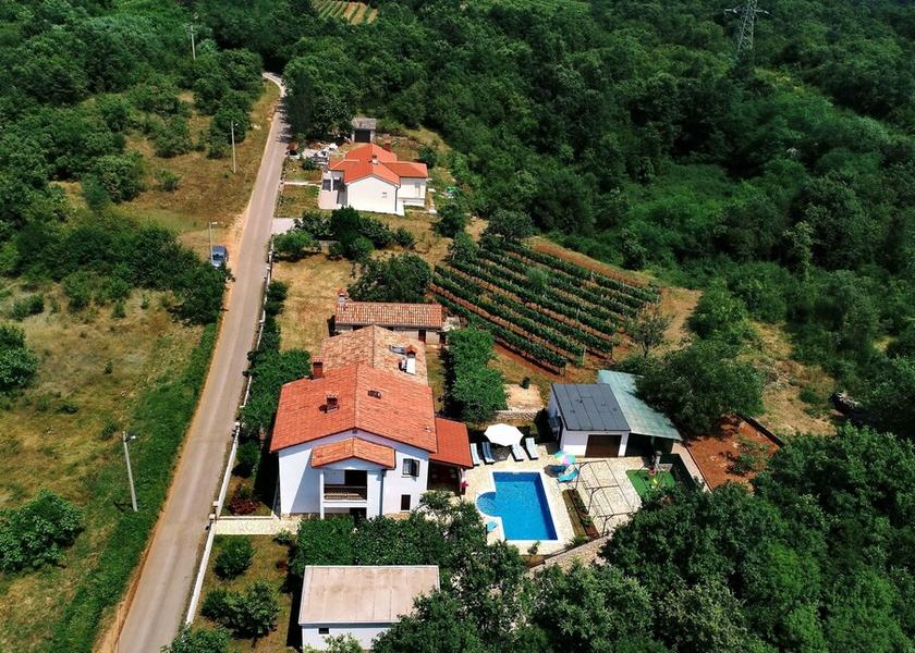Istria County Sveta Nedelja Aerial view