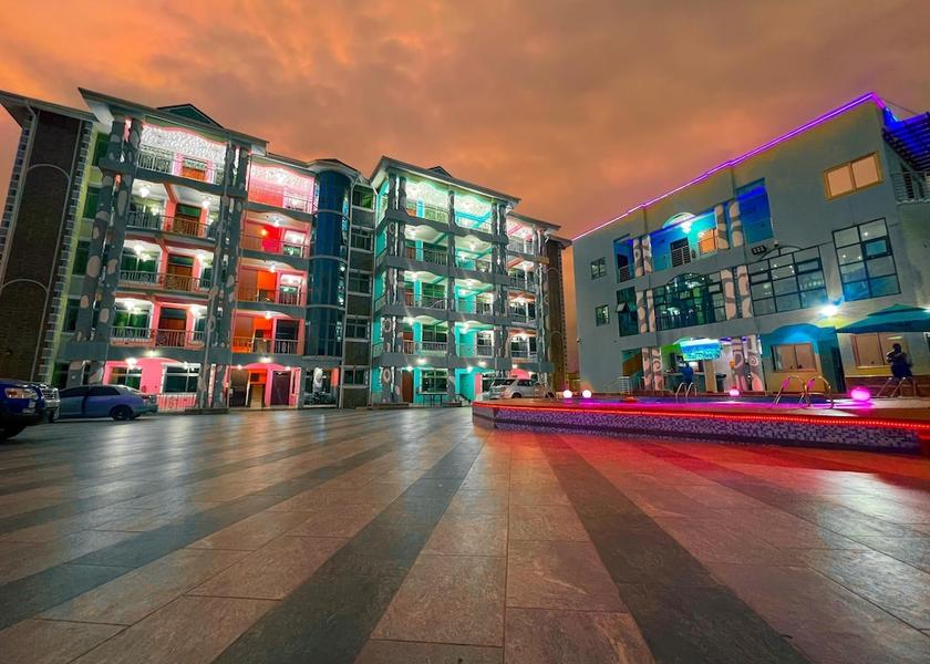 Ashanti Region Kumasi Front of property - evening/night
