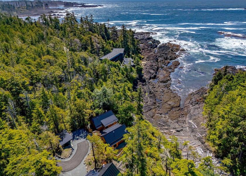British Columbia Ucluelet Aerial view