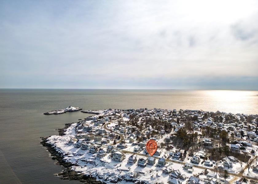 Maine York Beach Aerial view