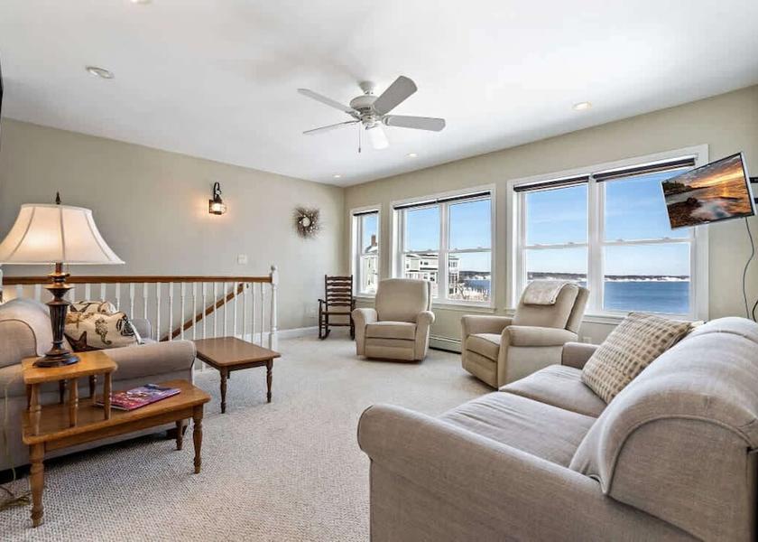 Maine York Beach Living area