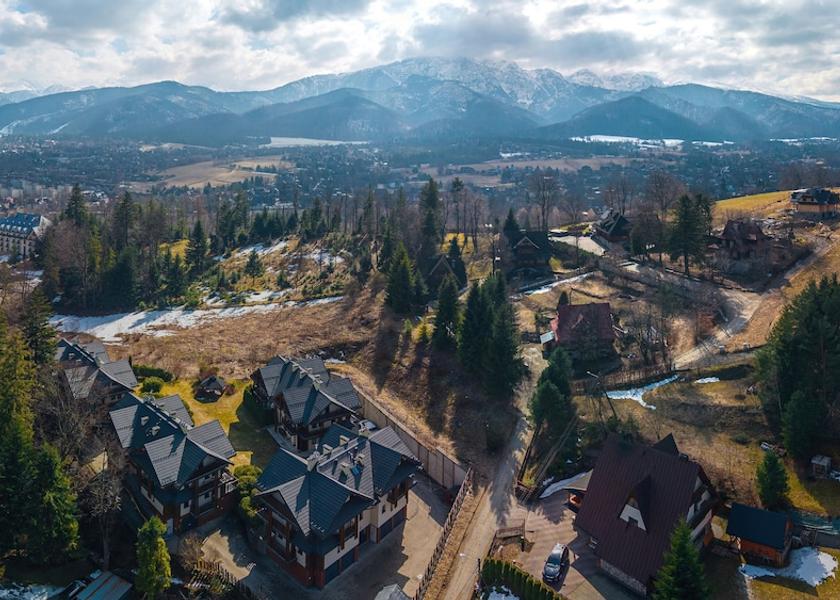 Lesser Poland Voivodeship Zakopane Aerial view