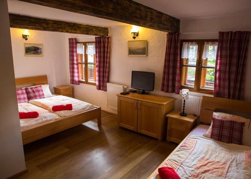Plzen Region Zelezna Ruda Triple Room with Private Bathroom