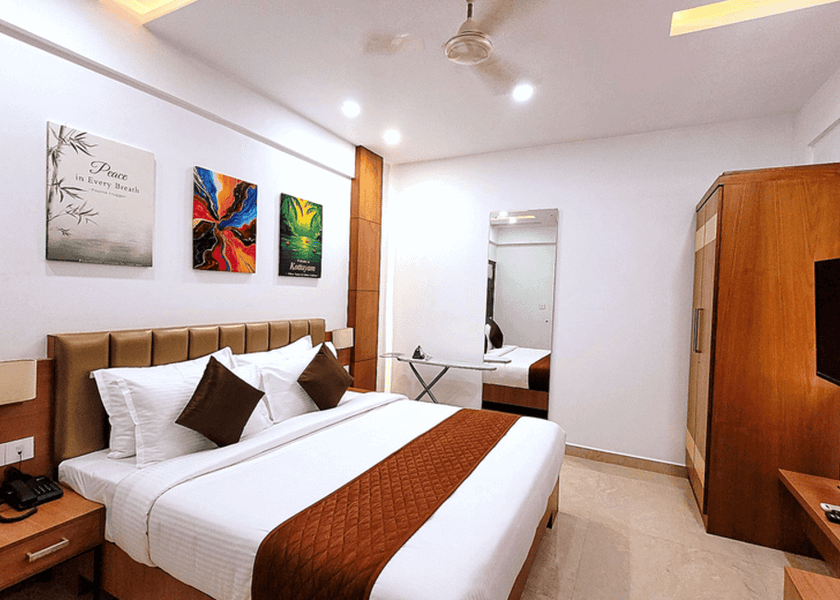Kerala Kottayam Deluxe Room with Air Conditioning