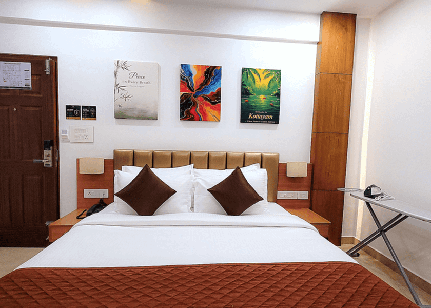 Kerala Kottayam Deluxe Room with Air Conditioning