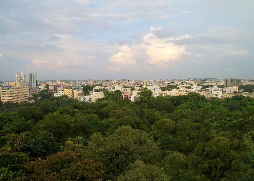 Telangana Hyderabad Aerial City View