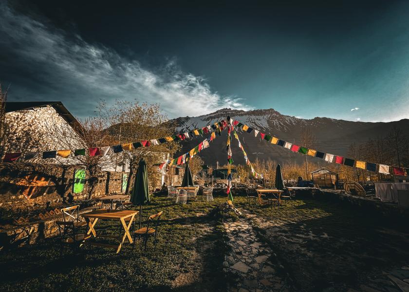 Himachal Pradesh Kaza Hotel View