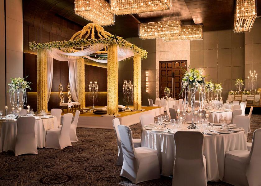 Delhi Delhi Grand Crystal Ballroom - Reception Setup
