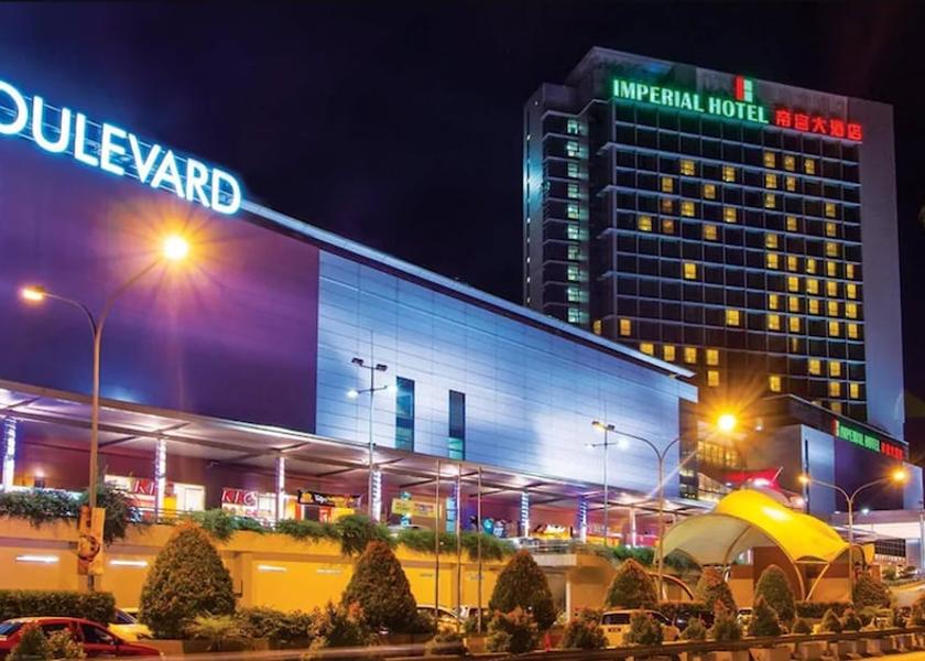 Sarawak Kuching Front of property - evening/night