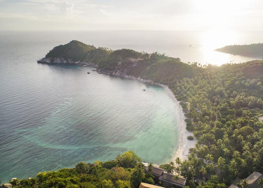 Surat Thani Province Koh Tao Aerial view
